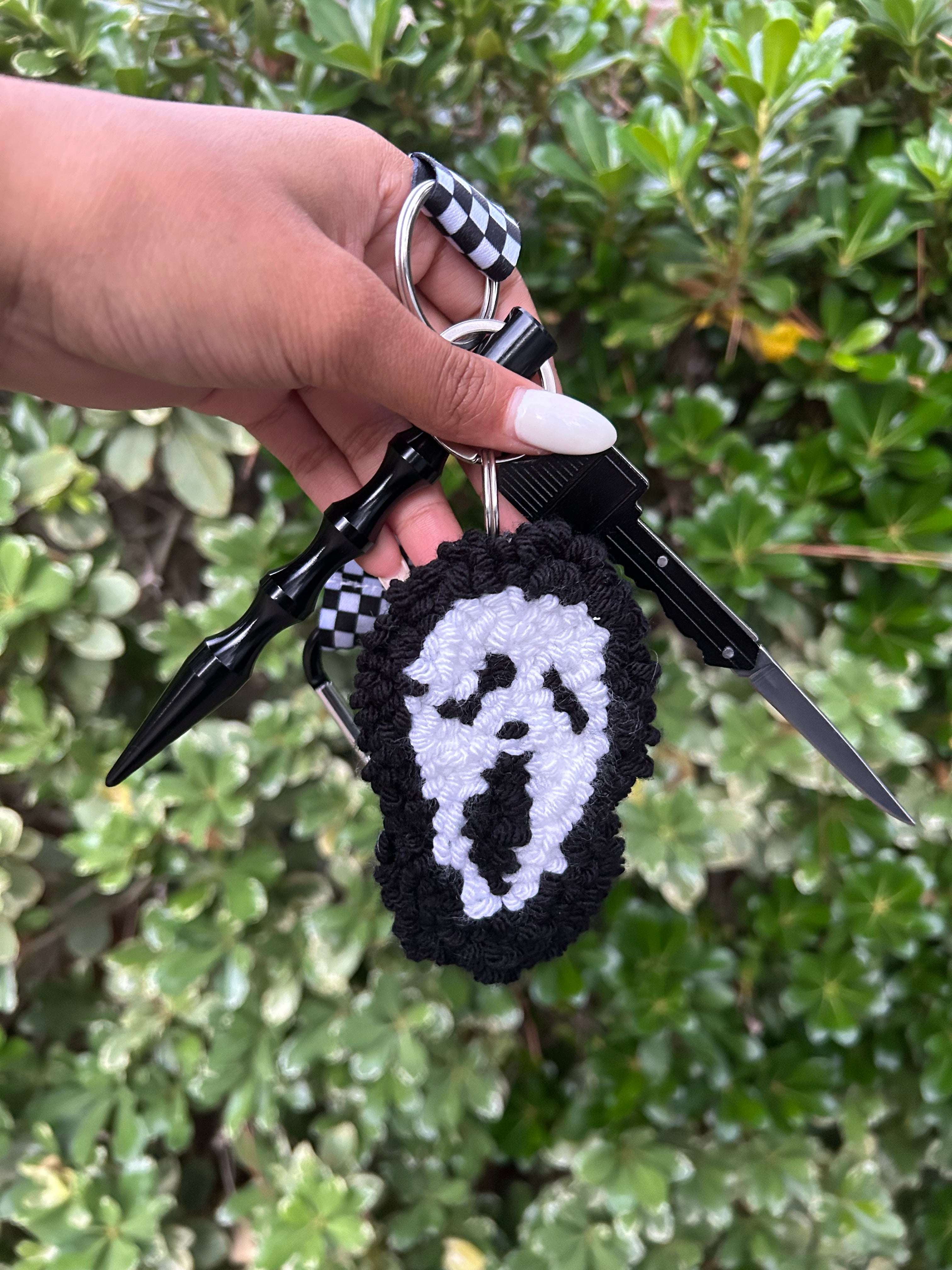Protective Ghostface Keychain
