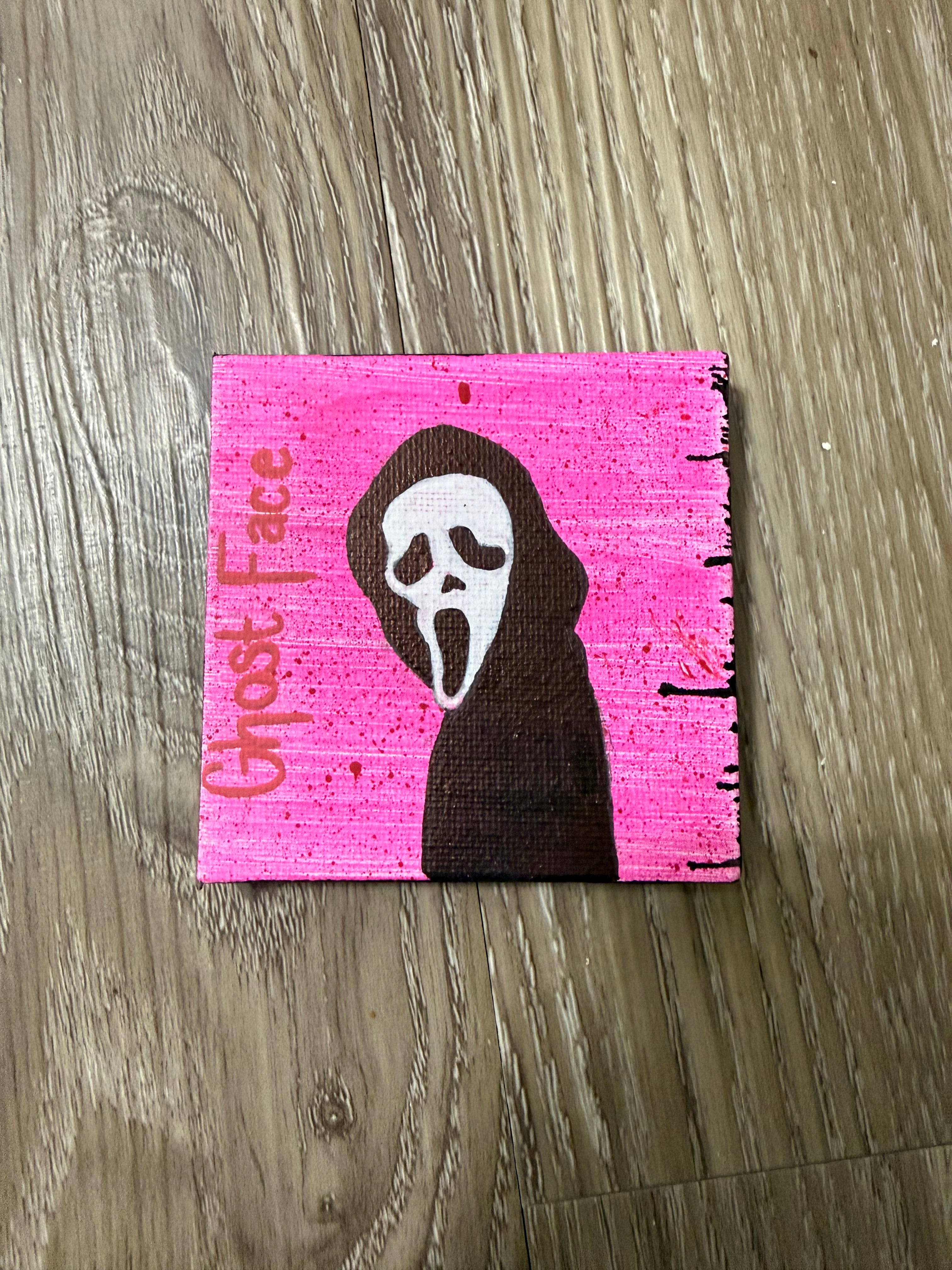 Mini Ghostface painting