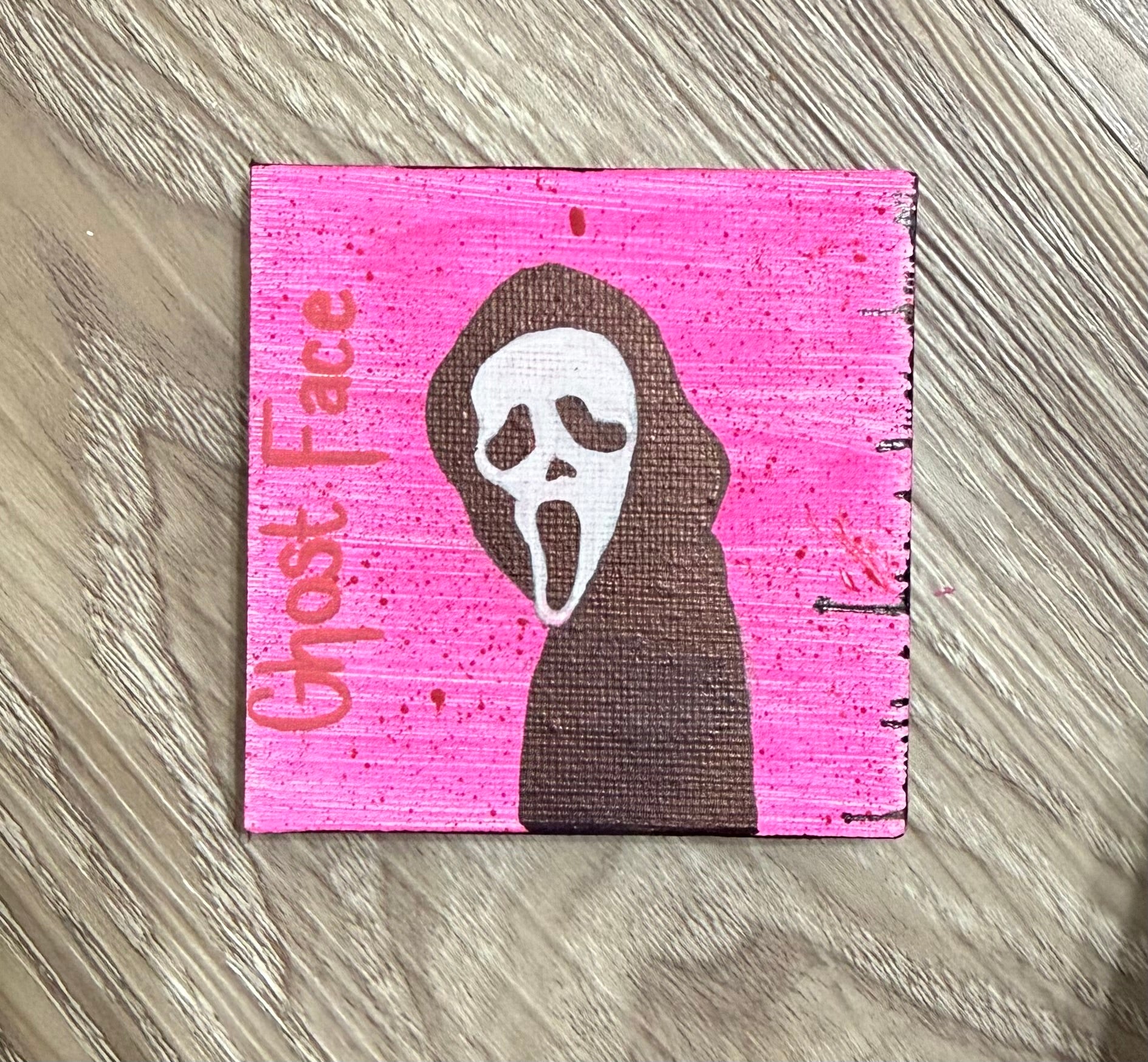 Mini Ghostface painting