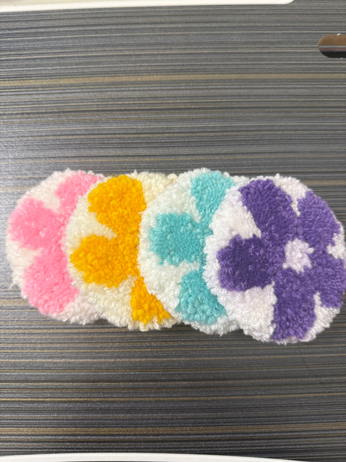 Handmade Flower Coaster Set